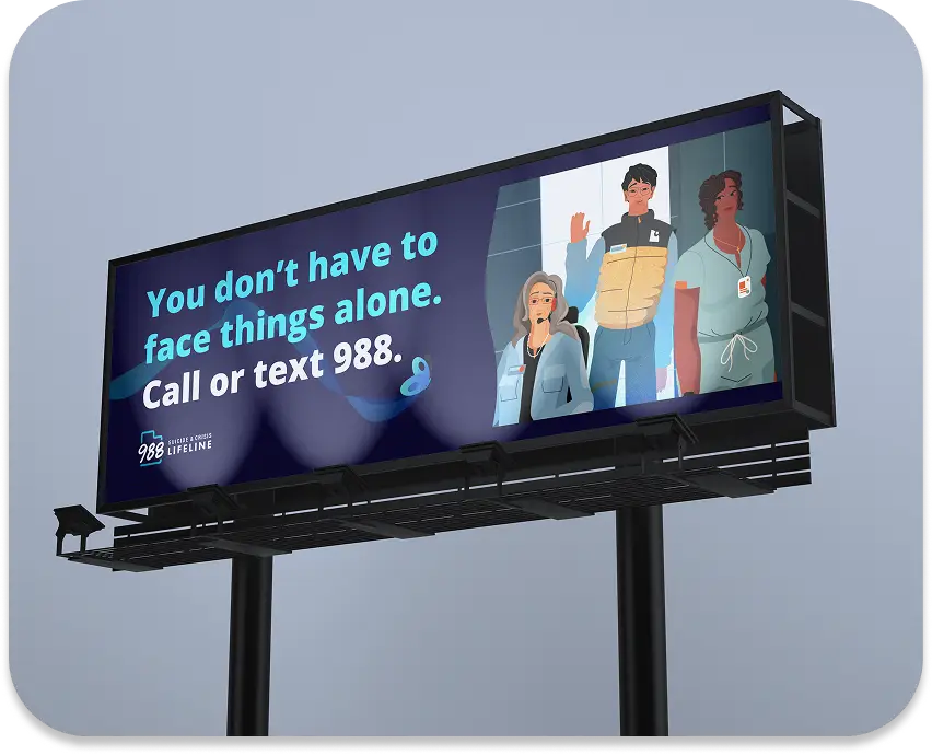 Picture of a 988 billboard